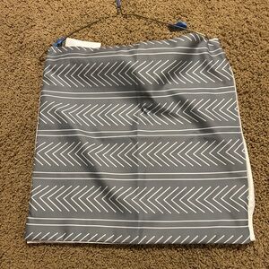 Pillow Covers: 2 Patterned Grey and White